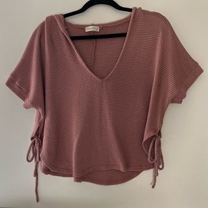 Women’s Cropped Knit Shirt In Medium